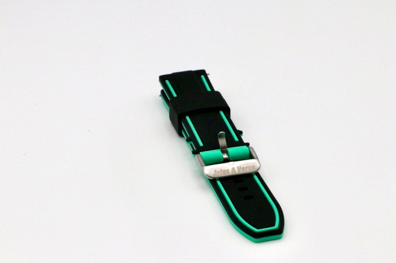 Nautilus : Bracelet pour Swatch X Blancpain Noir et Cyan
