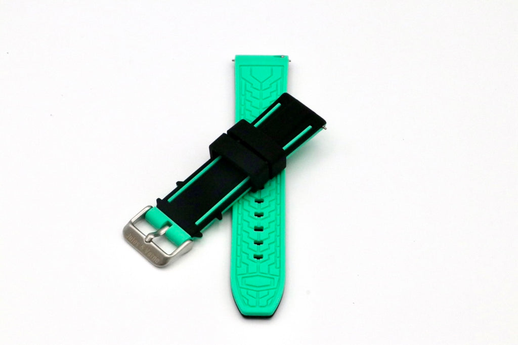 Nautilus : Bracelet pour Swatch X Blancpain Noir et Cyan