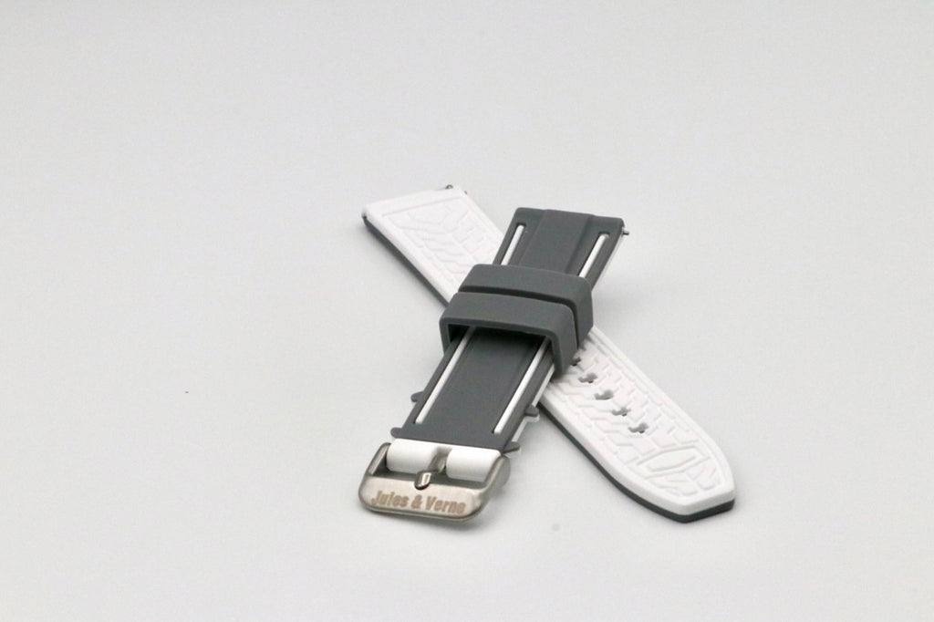 Nautilus : Bracelet pour Swatch X Blancpain Gris et Blanc