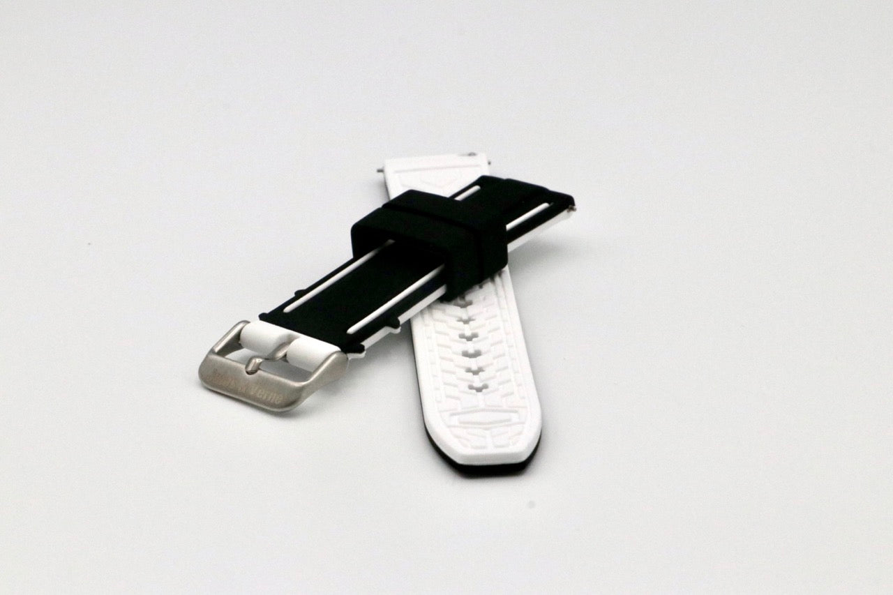 Nautilus : Bracelet pour Swatch X Blancpain Noir et Blanc