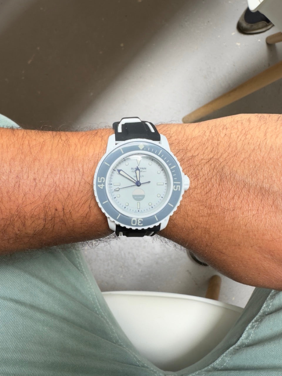 Nautilus : Bracelet pour Swatch X Blancpain Noir et Blanc