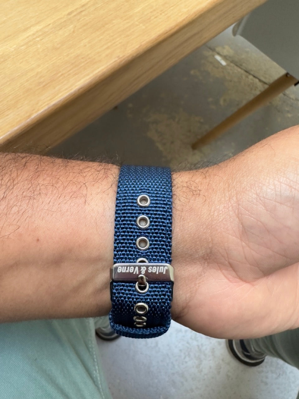 Columbiad : Bracelet Swatch x Omega Bleu