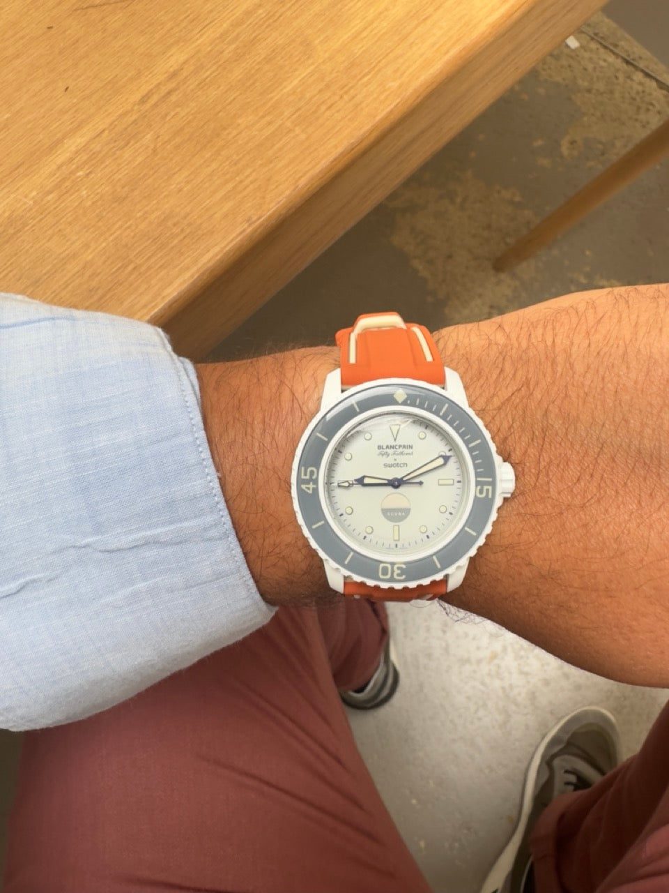 Nautilus : Bracelet pour Swatch X Blancpain Orange