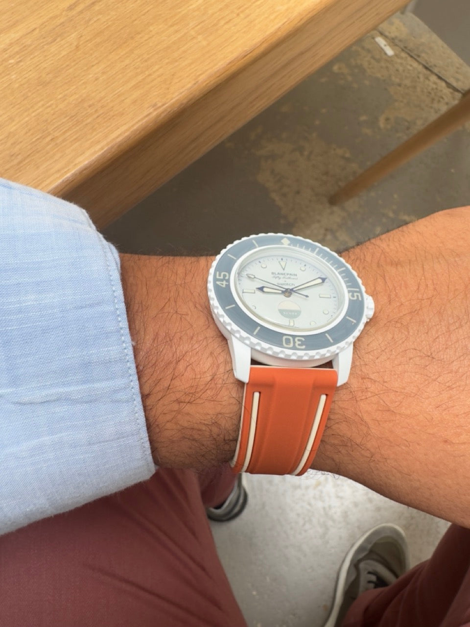 Nautilus : Bracelet pour Swatch X Blancpain Orange