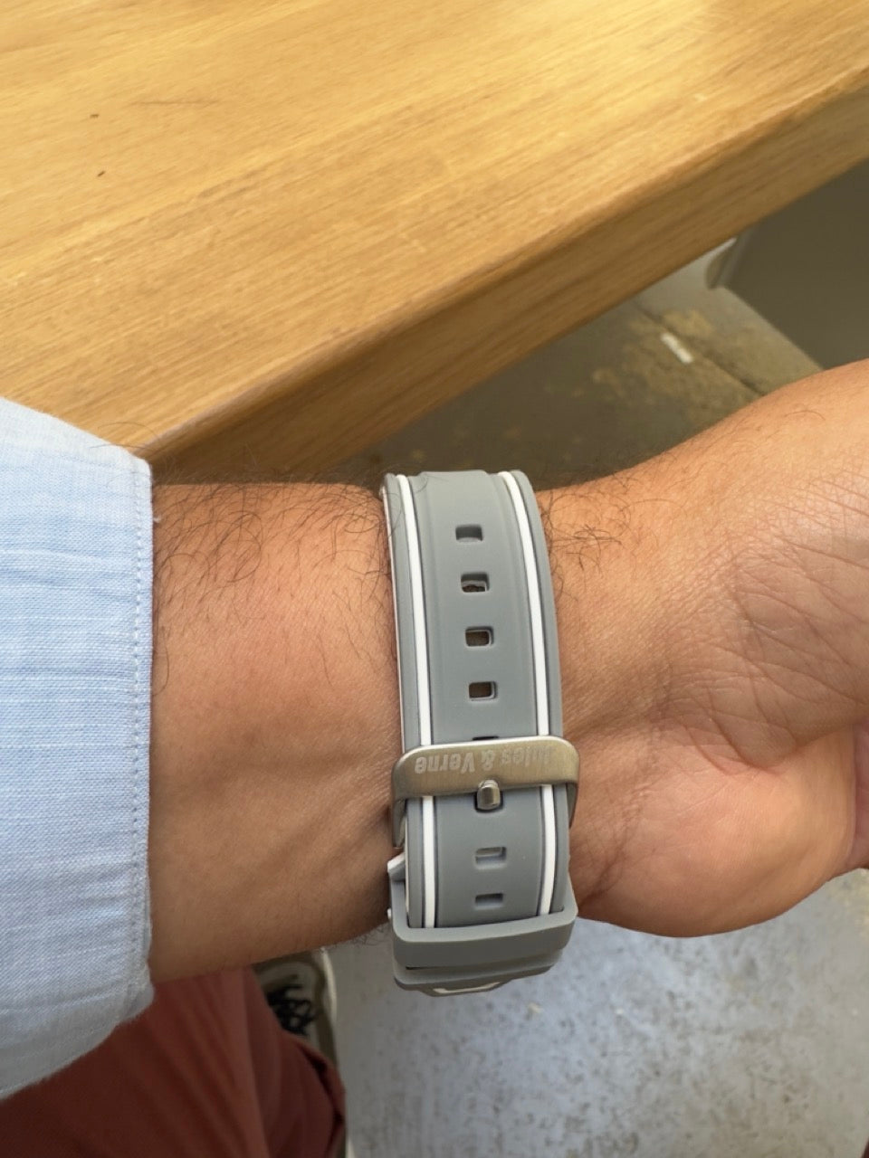Nautilus : Bracelet pour Swatch X Blancpain Gris et Blanc