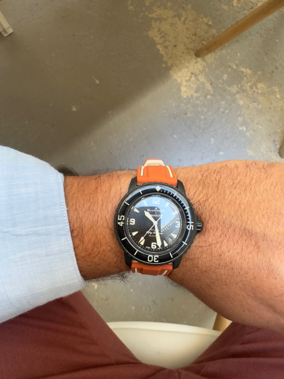 Nautilus : Bracelet pour Swatch X Blancpain Orange