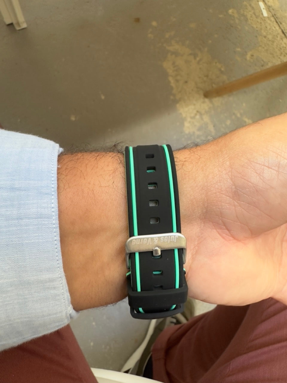 Nautilus : Bracelet pour Swatch X Blancpain Noir et Cyan