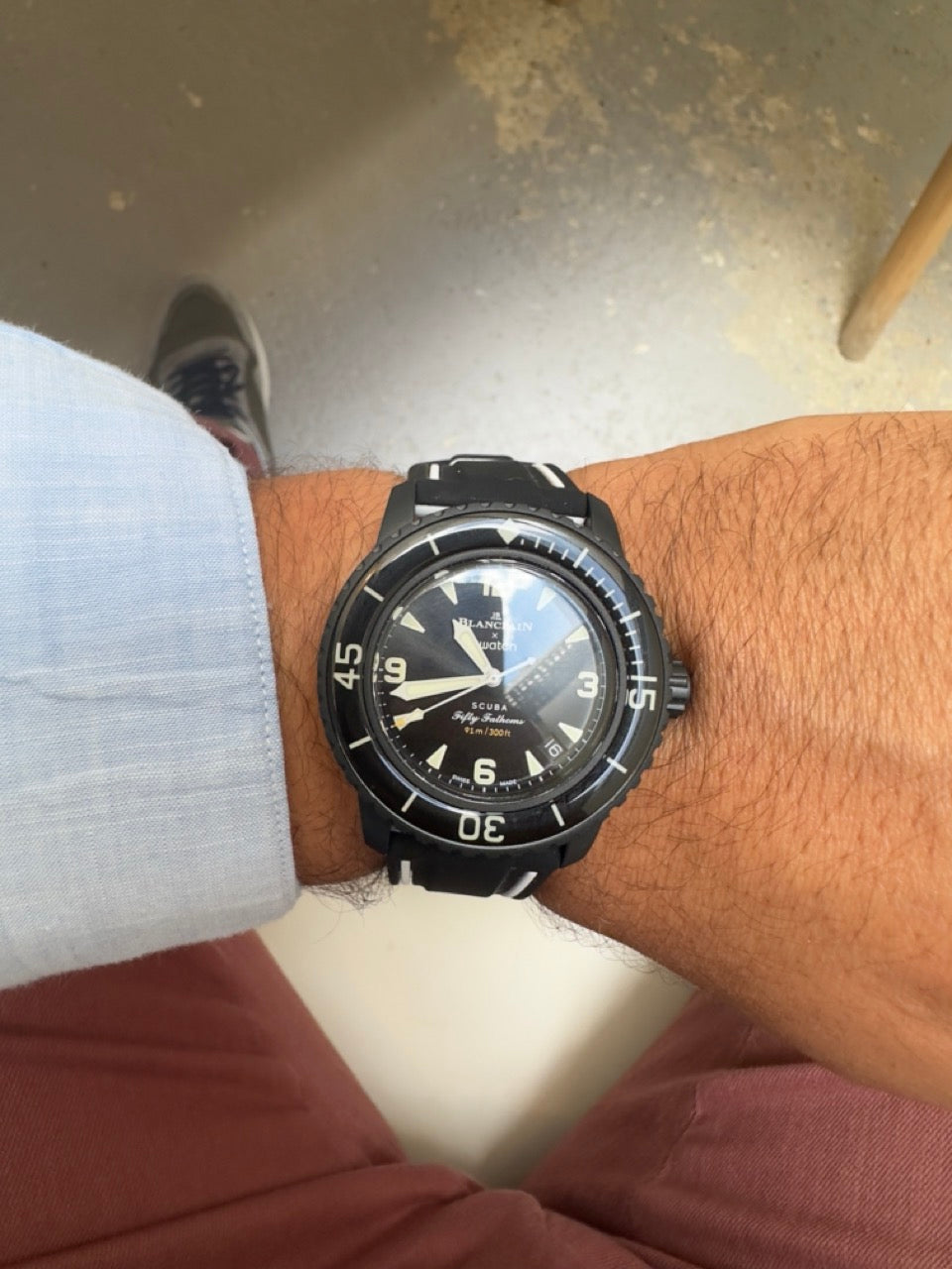 Nautilus : Bracelet pour Swatch X Blancpain Noir et Blanc