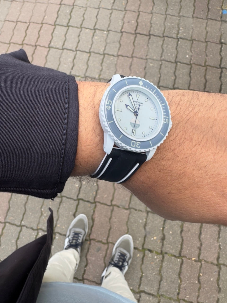 Nautilus : Bracelet pour Swatch X Blancpain Noir et Blanc