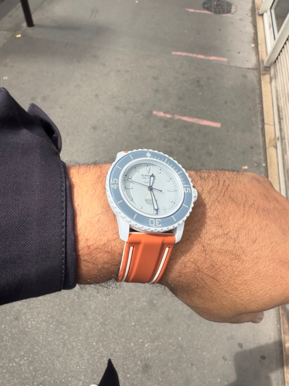 Nautilus : Bracelet pour Swatch X Blancpain Orange