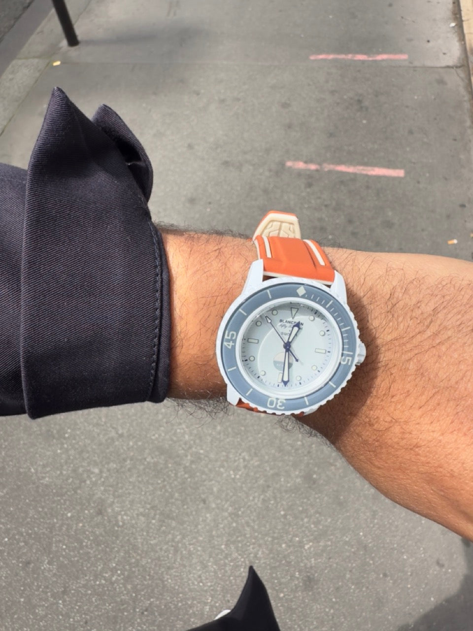 Nautilus : Bracelet pour Swatch X Blancpain Orange